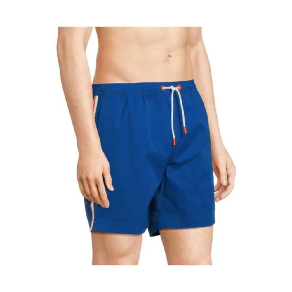 SWIMS Swim Trunks Side Stripes‎ XL Blue Mens Board Shorts Beachwear Summer